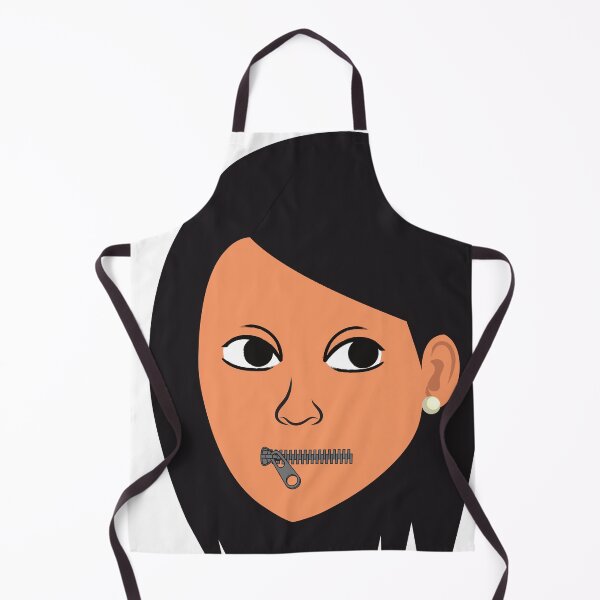Item preview, Woman with zipped mouth designed and sold by trendingatees.