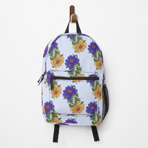 Item preview, Purple and gold summer floral seamless pattern - summer flowers designed and sold by shodark.