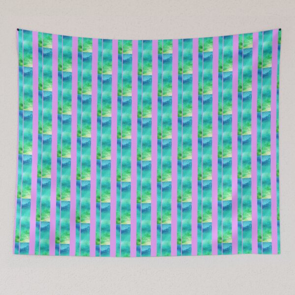 Item preview, lavender and blue vertical striped | watercolor striped pattern designed and sold by lausn.