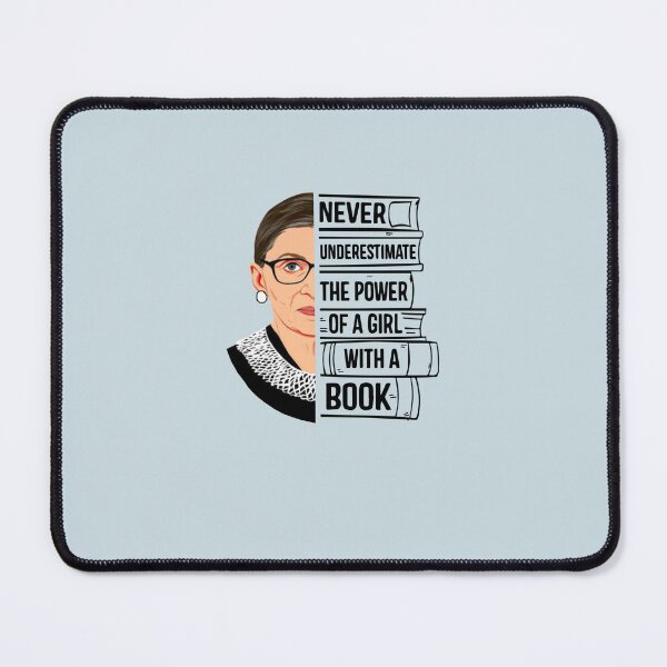 Item preview, Never underestimate the power of a woman with a book , Notorious rbg , Ruth Bader Ginsburg , rbg , F designed and sold by GustStock.