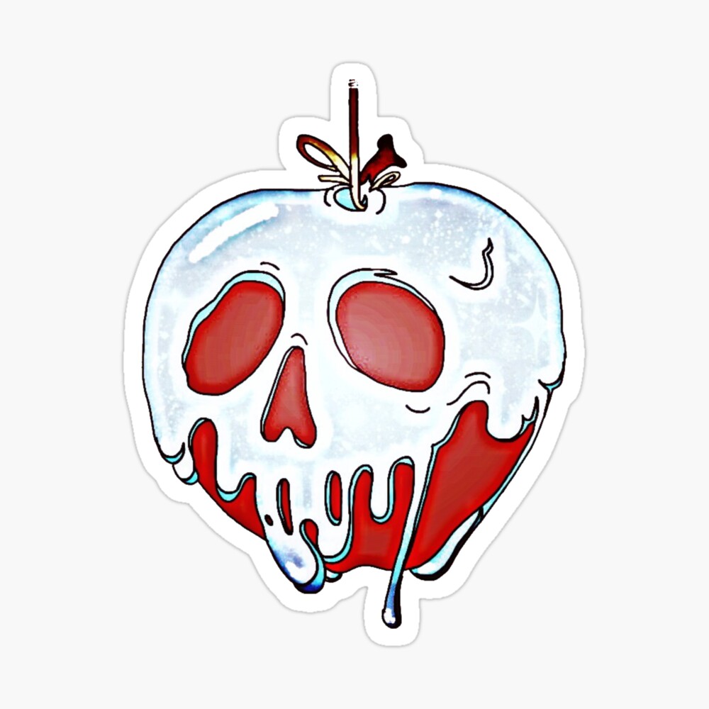 snow white poison apple sketch