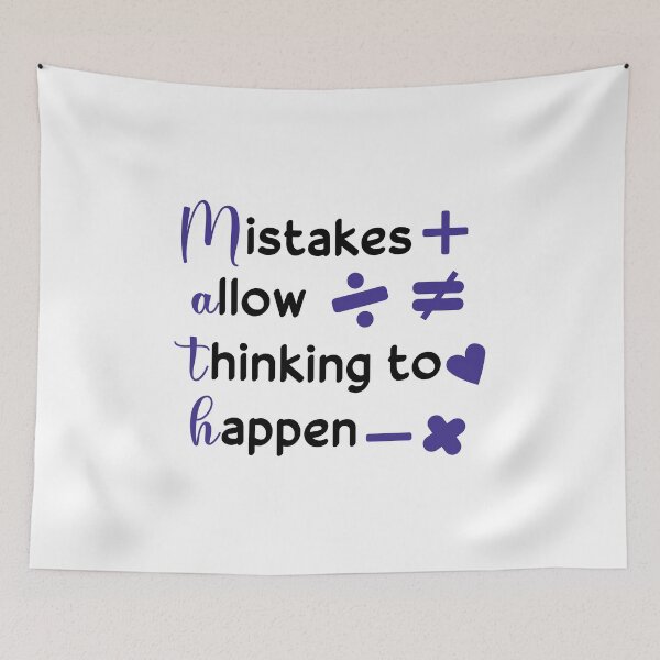 Item preview, Mistakes Allow Thinking To Happen designed and sold by beefrancky.