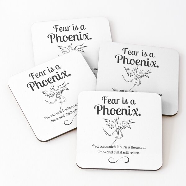 Item preview, Fear Is A Phoenix . Six of Crows Book Quote designed and sold by yoshra.