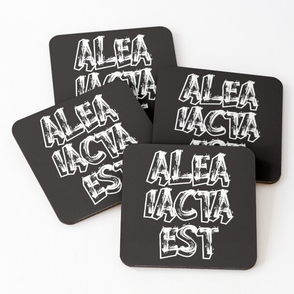 Item preview, Alea Iacta Est Latin Phrase Language Dice Motivation Saying designed and sold by TomGiantDesigns.