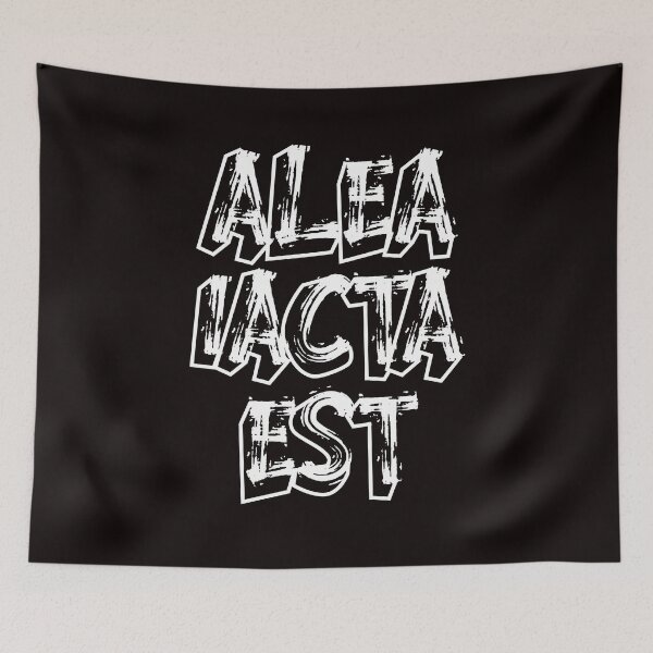 Item preview, Alea Iacta Est Latin Phrase Language Dice Motivation Saying designed and sold by TomGiantDesigns.