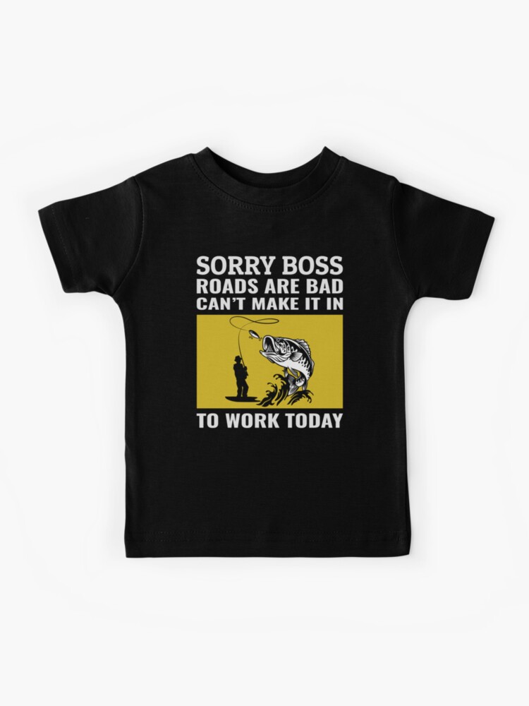 Fishing Fish Fishermen Work Workplace Boss Office Funny Kids T-Shirt for  Sale by CuteDesigns1