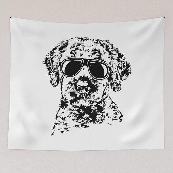 Item preview, Cool Lagotto Romagnolo with sunglasses dog designed and sold by dogarts.