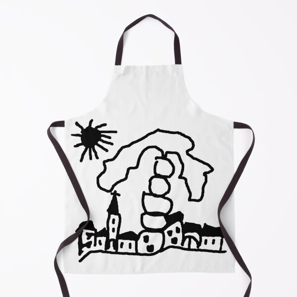 Item preview, Vilage with palm tree designed and sold by Digitaal Atelier | Voluit.