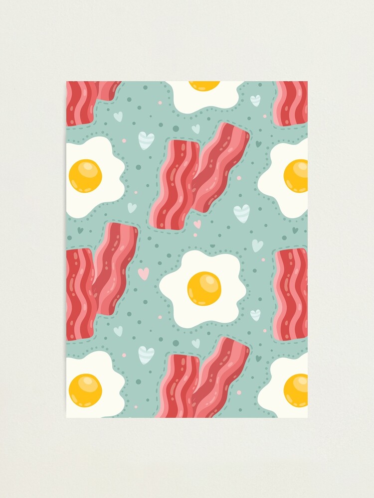 Thumbnail 1 of 3, Photographic Print, Egg and bacon designed and sold by kostolom3000.