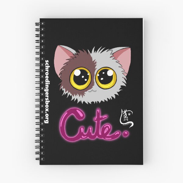 Item preview, Emoticat Cute Neon Purple on Black designed and sold by Schrödingers Box.