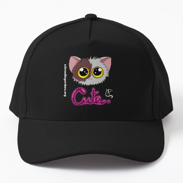 Item preview, Emoticat Cute Neon Purpur auf Schwarz designed and sold by Schrödingers Box.