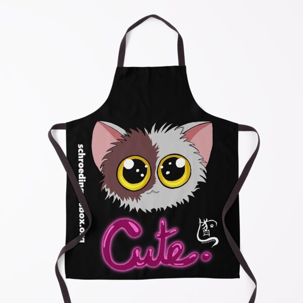 Artikel-Vorschau von Emoticat Cute Neon Purpur auf Schwarz, designt und verkauft von Schrödingers Box.