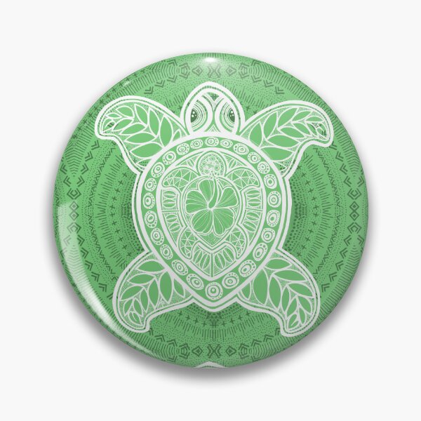 Artikelvorschau, Pasifika-Schildkröte - weiß auf Blattgrün entworfen und verkauft von AprilAppleArt.