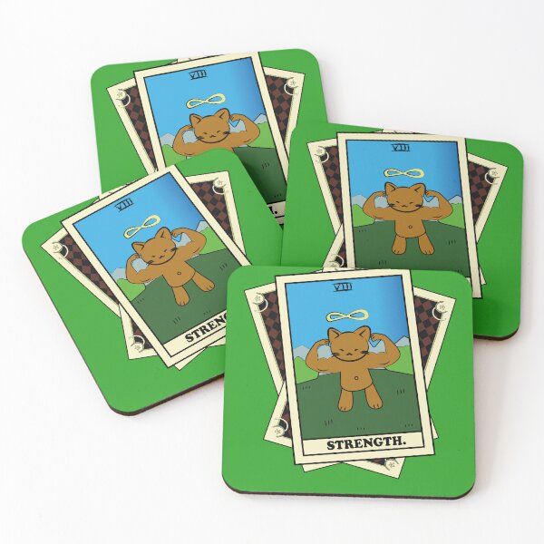 Item preview, TAROT CARDS DECK | STRENGTH. | FORTUNE CAT designed and sold by FalconLifeStore.