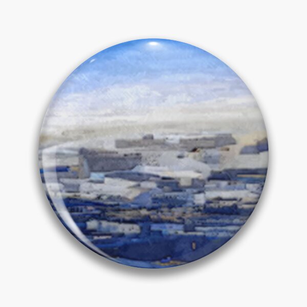 Item preview, Iqaluit Skyline, Nunavut Oil Painting by AI. - Capital Cities Of Canada designed and sold by AIArtWizard ⭐⭐⭐⭐⭐.