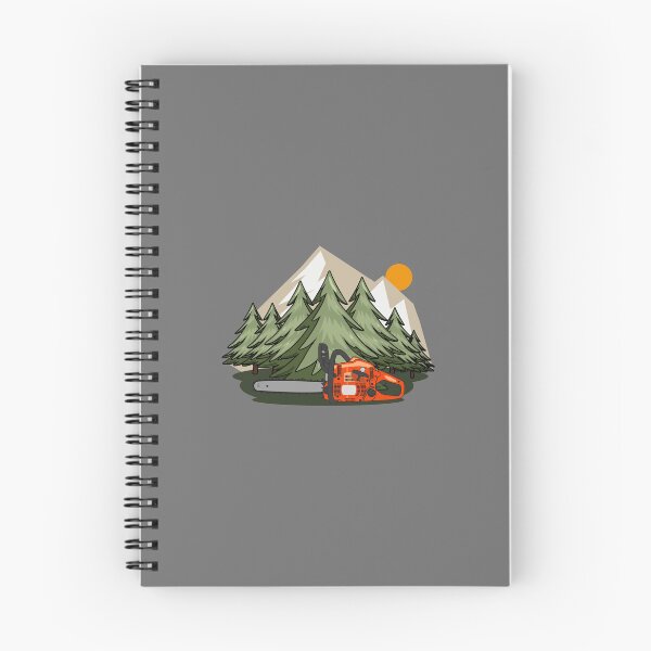 Item preview, Chainsaw with mounten forest designed and sold by LaftaDesign.