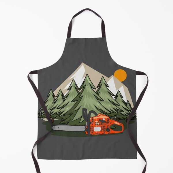 Item preview, Chainsaw with mounten forest designed and sold by LaftaDesign.