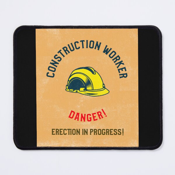 Item preview, Construction Worker / Builder Hard Hat, Danger Erection In Progress Funny designed and sold by InsultTees.