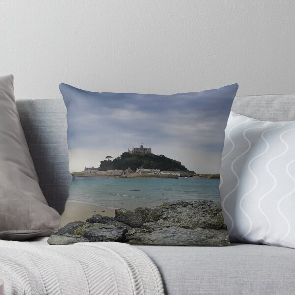 Item preview, St Michael's Mount Cornwall Cloudy Day Panorama (April 2022) designed and sold by NebularNerd.