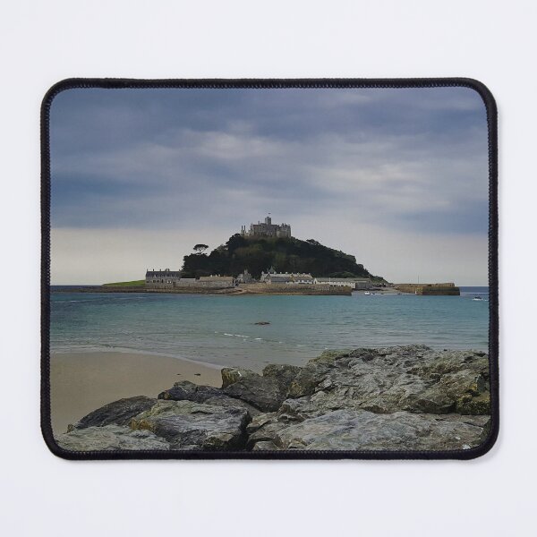 Item preview, St Michael's Mount Cornwall Cloudy Day Panorama (April 2022) designed and sold by NebularNerd.
