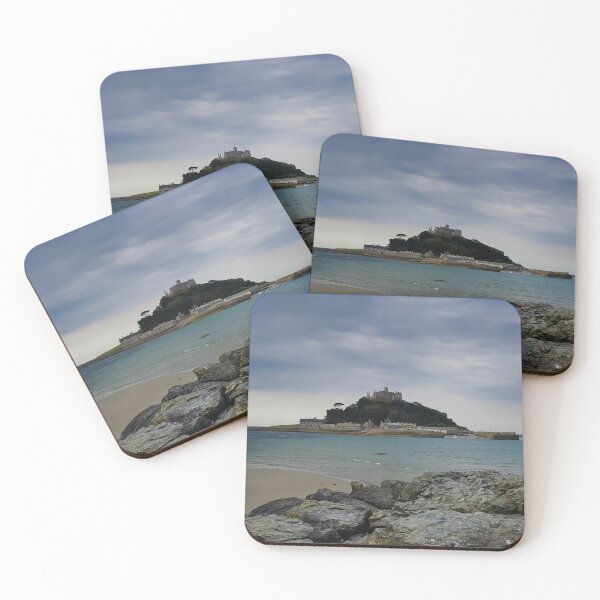 Item preview, St Michael's Mount Cornwall Cloudy Day Panorama (April 2022) designed and sold by NebularNerd.