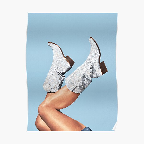 These Boots - Glitter Blue II Poster