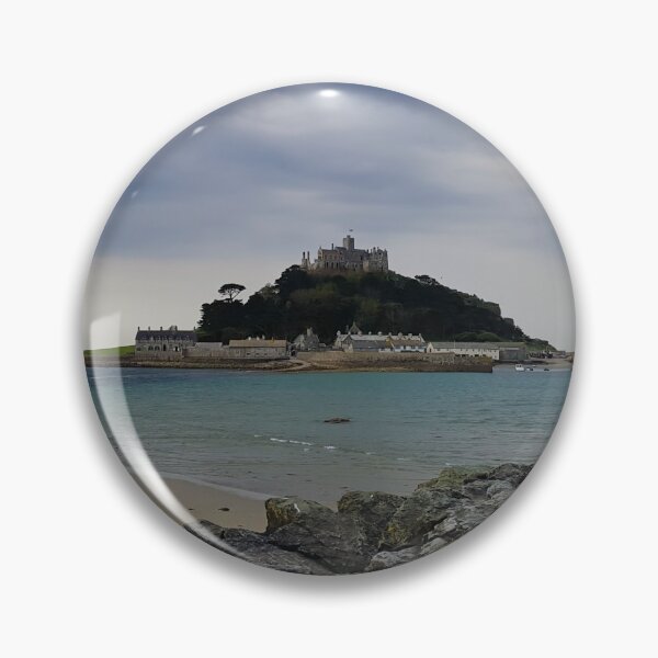 Item preview, St Michael's Mount Cornwall Cloudy Day Panorama (April 2022) designed and sold by NebularNerd.