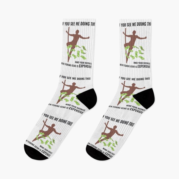 Item preview, Fishing Joke Fish Fishermen Pole Dance Dancer  designed and sold by CuteDesigns1.