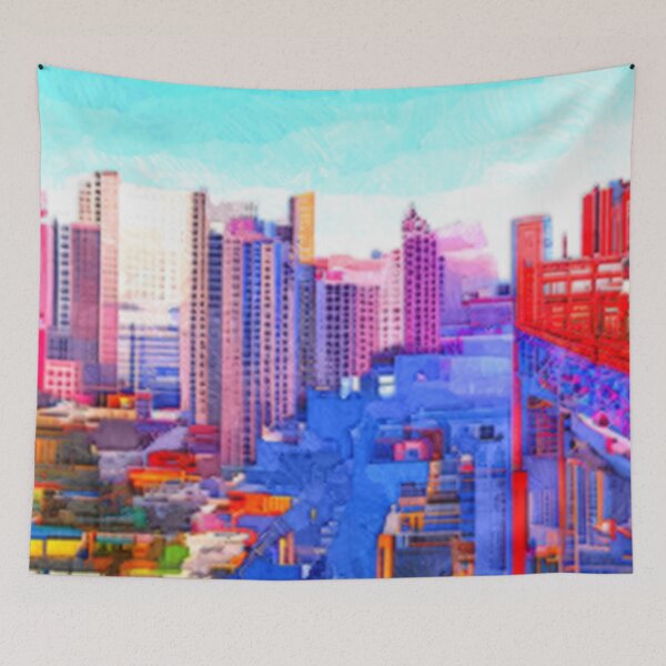 Item preview, Quebec City Skyline, Quebec Oil Painting by AI. - Capital Cities Of Canada designed and sold by AIArtWizard ⭐⭐⭐⭐⭐.