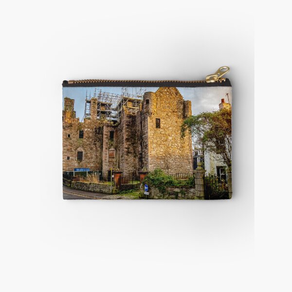 Item preview, MacLellan's Castle under repair on the old High Street in Kirkcudbright at sunset, Dumfries and Galloway, Scotland designed and sold by SnapTPhotograph.