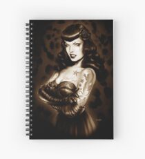 Bettie Page Tattooed Spiral Notebook
