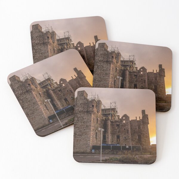 Item preview, MacLellan's Castle at sunset on the old High Street in Kirkcudbright, Dumfries and Galloway, Scotland designed and sold by SnapTPhotograph.