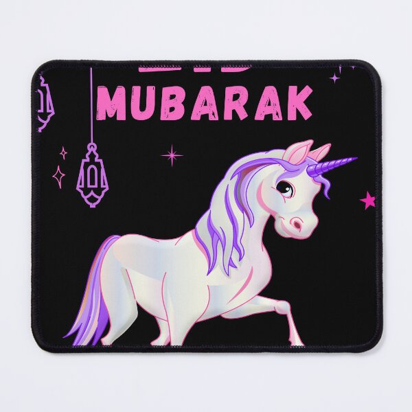 Item preview, Eid Al Fitr Eid Mubarak cute Unicorn for kids and Mom Girls designed and sold by ForUrTasteOnly.