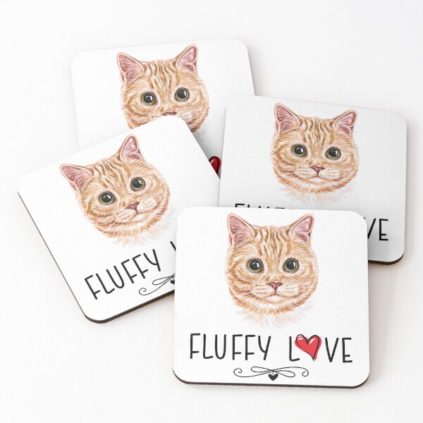 Item preview, Cat Fluffy Love Kitty Meow Portrait  designed and sold by Blok45.