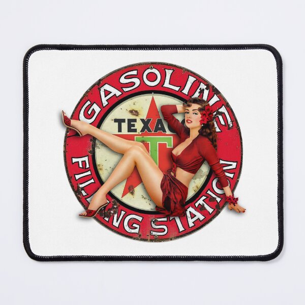 Item preview, Vintage Texaco Gasoline Filling Station Sign - Pinup Girl designed and sold by Wilcox PhotoArt.