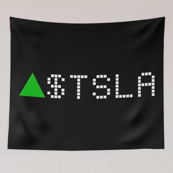 Item preview, Tesla Stock Ticker Green - White designed and sold by frankyou.