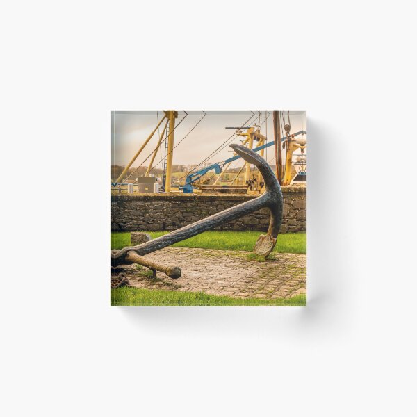 Item preview, Large ship anchor displayed at Kirkcudbright harbour, Dumfries and Galloway, Scotland designed and sold by SnapTPhotograph.