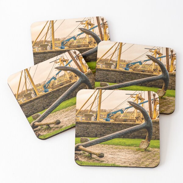 Item preview, Large ship anchor displayed at Kirkcudbright harbour, Dumfries and Galloway, Scotland designed and sold by SnapTPhotograph.