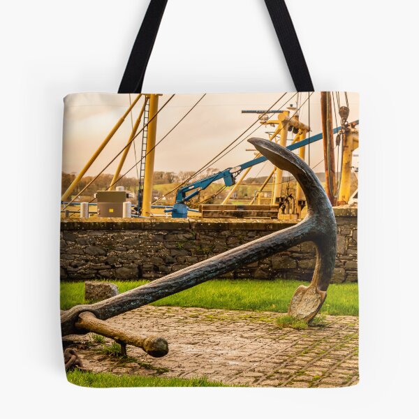 Item preview, Large ship anchor displayed at Kirkcudbright harbour, Dumfries and Galloway, Scotland designed and sold by SnapTPhotograph.