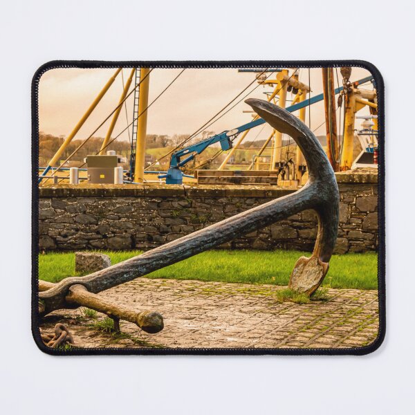 Item preview, Large ship anchor displayed at Kirkcudbright harbour, Dumfries and Galloway, Scotland designed and sold by SnapTPhotograph.