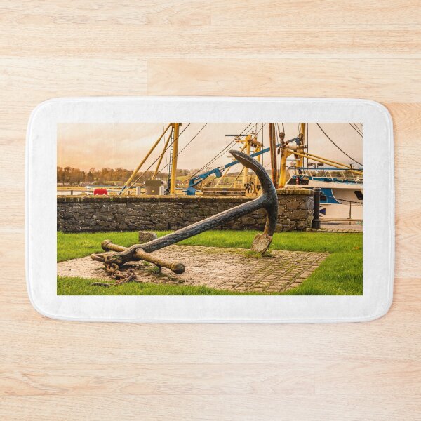 Item preview, Large ship anchor displayed at Kirkcudbright harbour, Dumfries and Galloway, Scotland designed and sold by SnapTPhotograph.