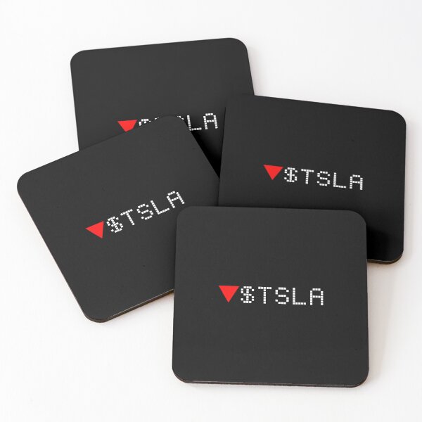 Item preview, Tesla Stock Ticker Red - White designed and sold by frankyou.