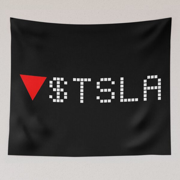 Item preview, Tesla Stock Ticker Red - White designed and sold by frankyou.