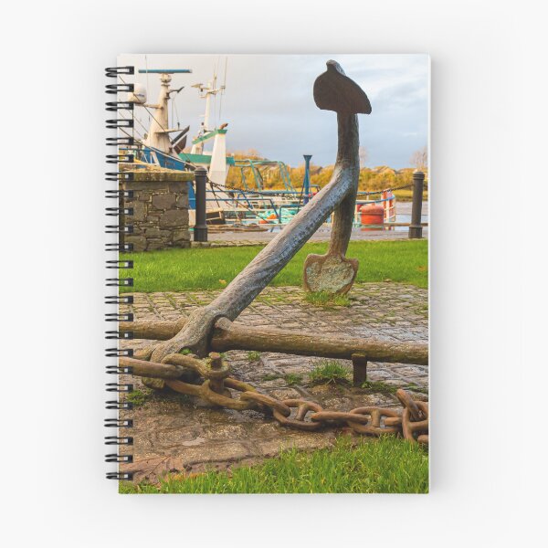 Item preview, Large ship anchor and chain displayed at Kirkcudbright harbour, Dumfries and Galloway, Scotland designed and sold by SnapTPhotograph.