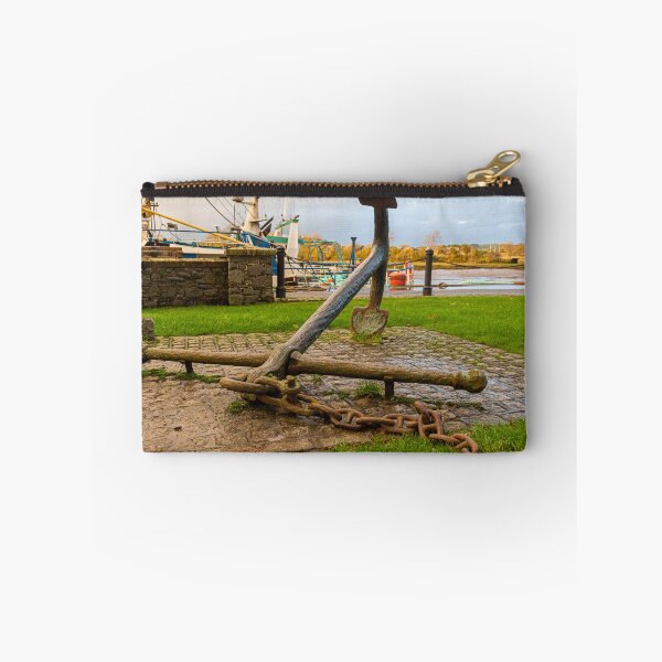 Item preview, Large ship anchor and chain displayed at Kirkcudbright harbour, Dumfries and Galloway, Scotland designed and sold by SnapTPhotograph.