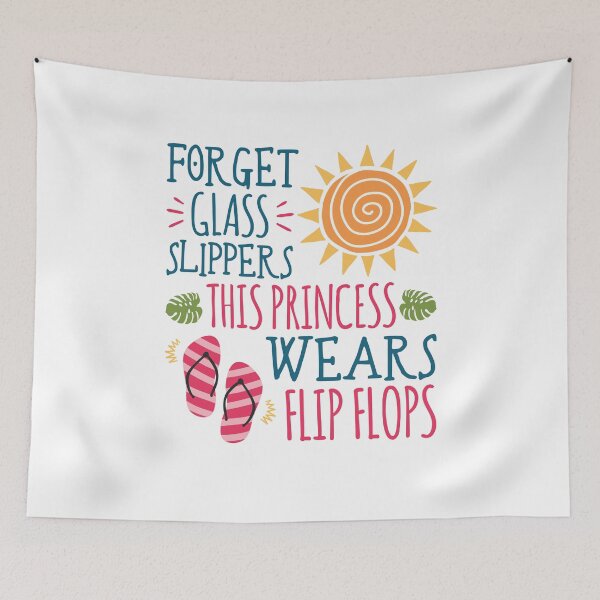 Item preview, Forget Glass Slippers This Princess Wears Flip Flops designed and sold by jaygo.