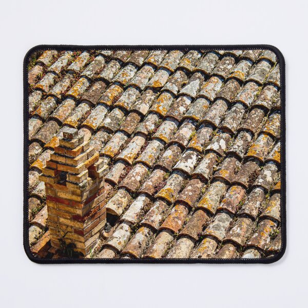 Item preview, Old Textured Clay Roof Tile with a Chimney designed and sold by aryabehnam.