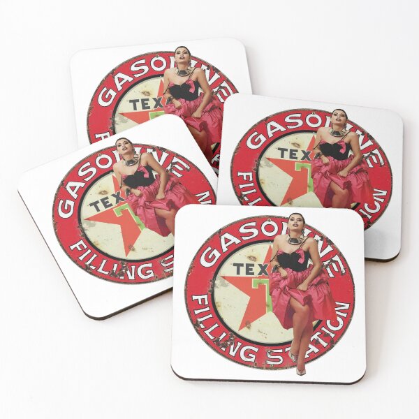 Item preview, Vintage Texaco Gasoline Filling Station Sign - Pinup Girl designed and sold by Wilcox PhotoArt.