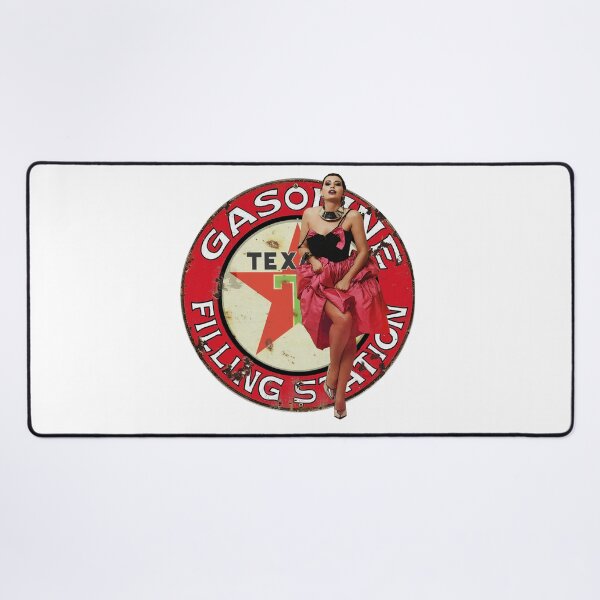 Item preview, Vintage Texaco Gasoline Filling Station Sign - Pinup Girl designed and sold by Wilcox PhotoArt.