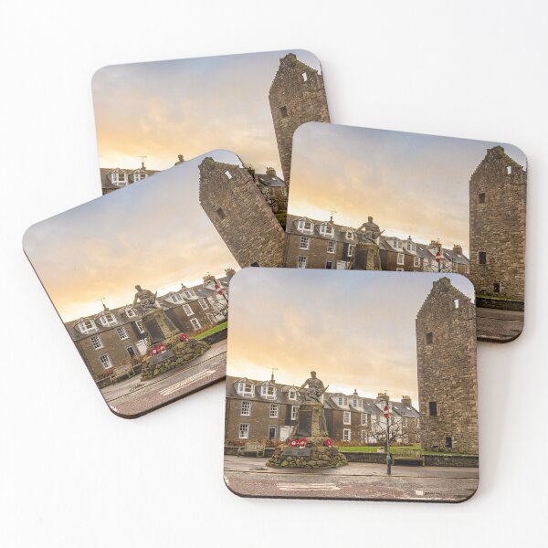 Item preview, MacLellan's Castle and Kirkcudbright War Memorial on Castle Street, Kirkcudbright, Dumfries and Galloway, Scotland designed and sold by SnapTPhotograph.